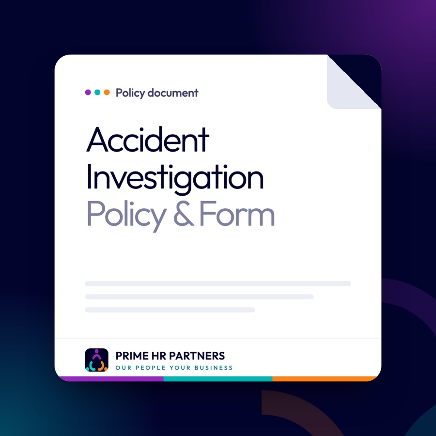 Accident Investigation Policy & Form